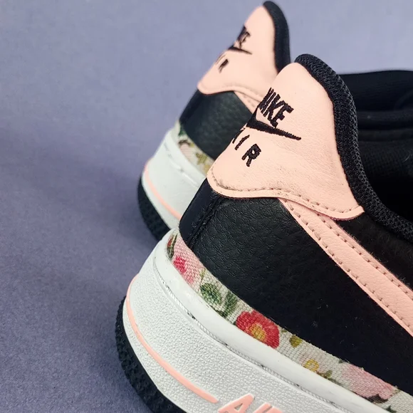 Nike Air Force 1 Vintage Floral GS 'Pink Tint' Shoes BQ2501-001 - Picture 5 of 12